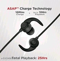 Trendy Anc Geming Neckband Headphone  - Black