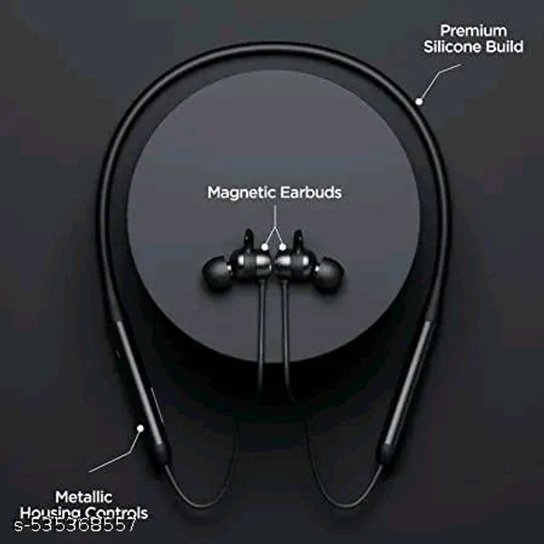 Trendy Anc Geming Neckband Headphone  - Black