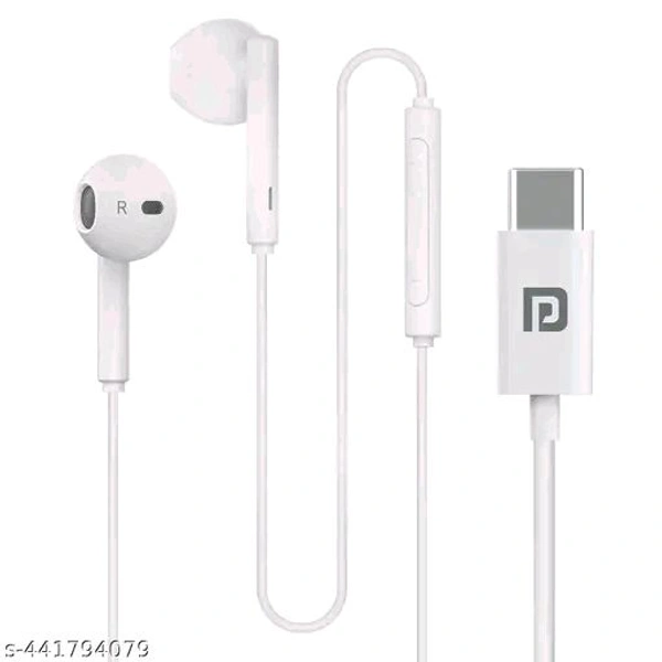 Portronic Conch Theta C Headphone Wired With 6 Month Warranty  - White