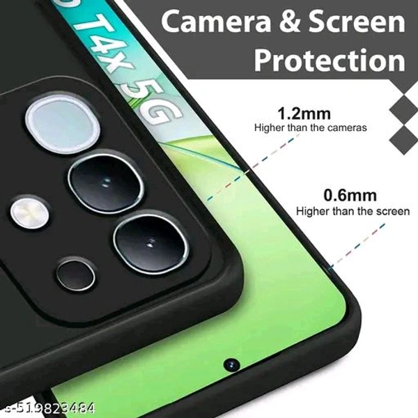 vivo T4x Mobile Cover  - Black
