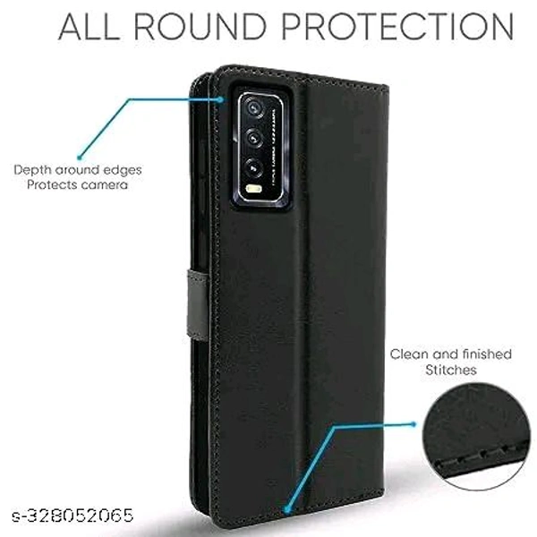 Vivo Y20 Mobile Cover  - Black