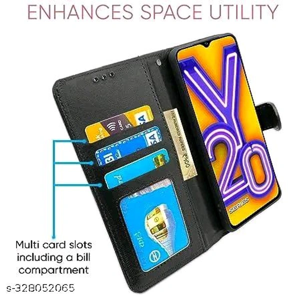 Vivo Y20 Mobile Cover  - Black