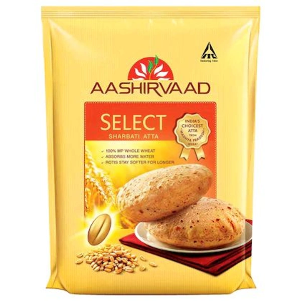 Aashirwad  Aashirvaad Select Sharbati Wheat Atta 5 kg