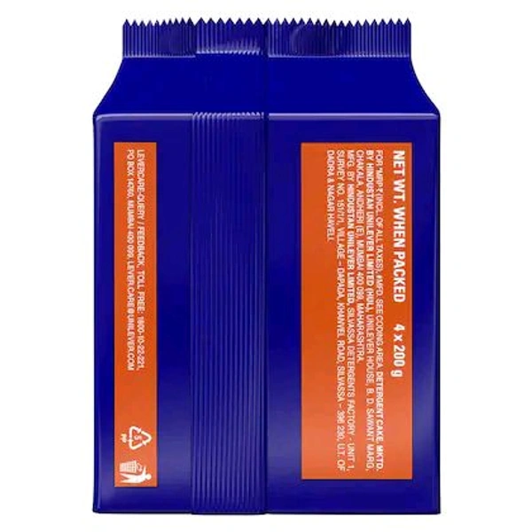 Surf Excel Detergent Bar 200 g (Pack of 4)
