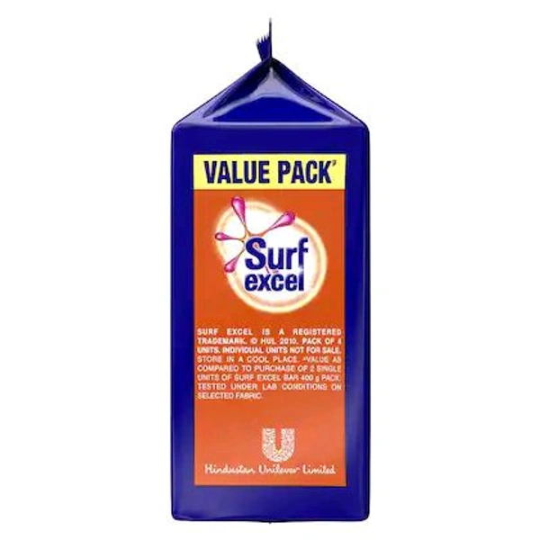 Surf Excel Detergent Bar 200 g (Pack of 4)