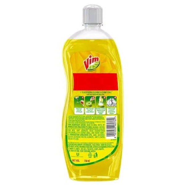 Vim Lemon Dishwash Liquid Gel 750 ml
