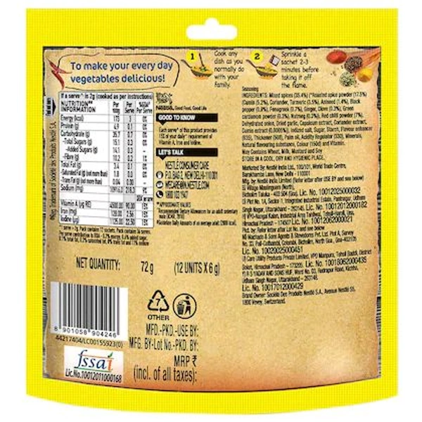 Maggie Maggi Masala Ae Magic 6 g (Pack of 12)