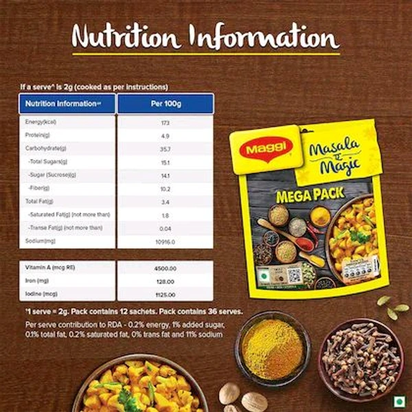 Maggie Maggi Masala Ae Magic 6 g (Pack of 12)