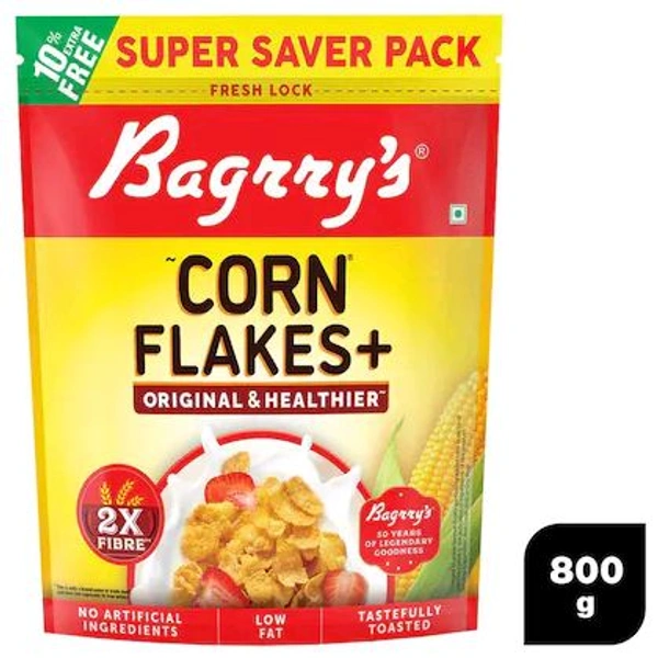 Bagrry's Original & Healthier Cornflakes Plus 800 g