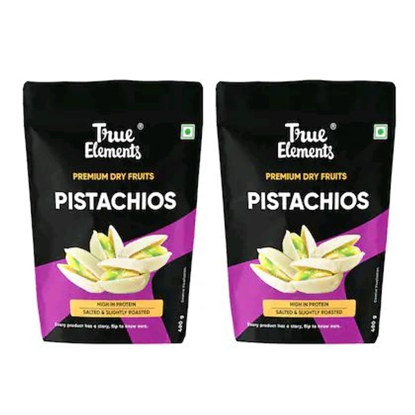 True Elements Pistachios 400gm*Pack Of 2 - Combo - 800gm