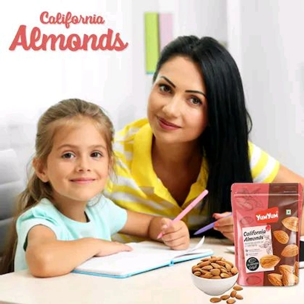 Tum Yum YUM YUM California Almonds 500 g, Badam Dry Fruits, 2 Times Crunchier