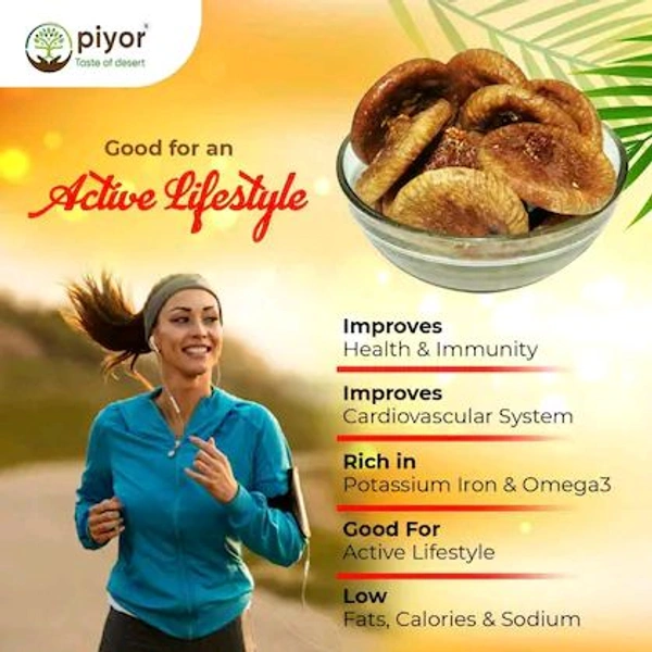 Piyor PIYOR 100% Natural Premium Dried Figs Afghani Anjeer Figs (500 g)