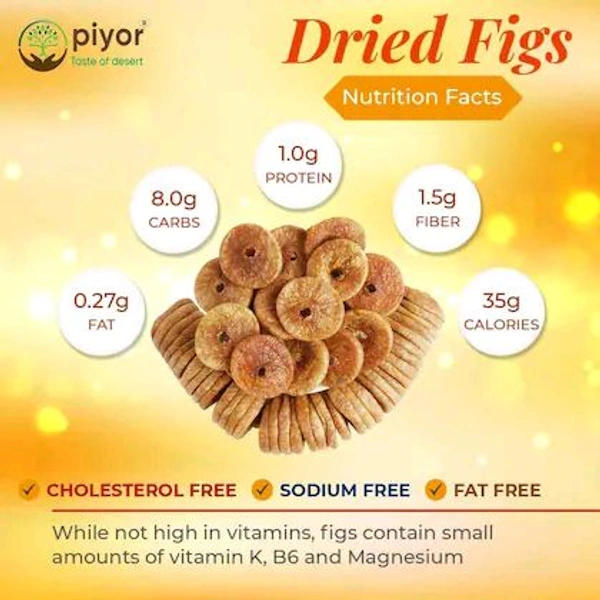 Piyor PIYOR 100% Natural Premium Dried Figs Afghani Anjeer Figs (500 g)
