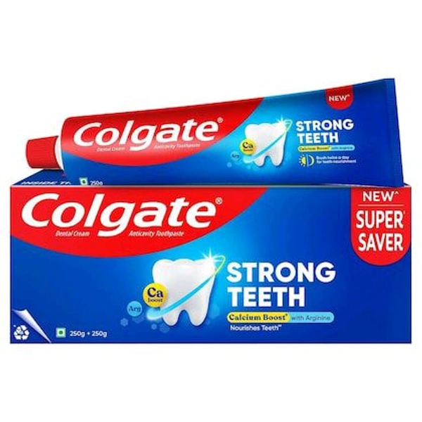 Colgate Strong Teeth Saver Pack Toothpaste 250 g (Pack of 2)