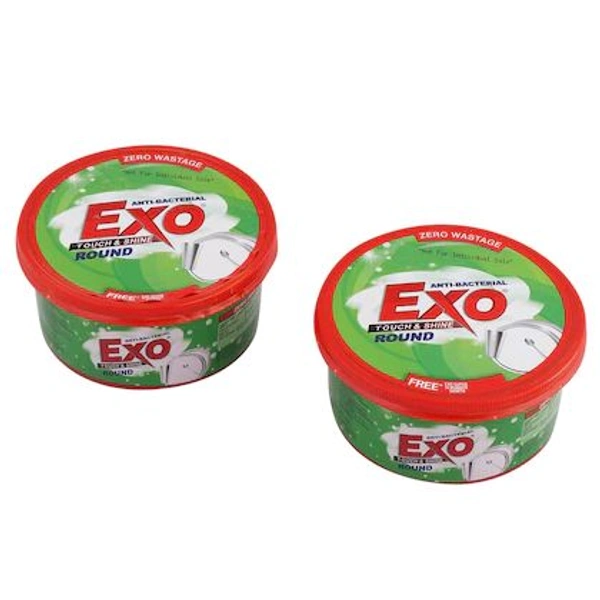 Exo Touch & Shine Anti-Bacterial Dishwash Bar 700 g (Pack of 2) (Free scrubber)