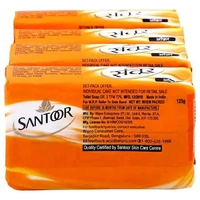 Santoor Sandal & Turmeric Soap 125 g (Pack of 4)