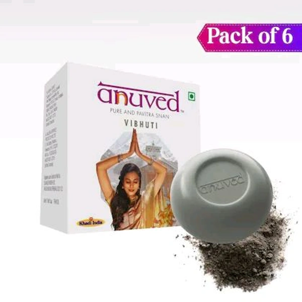 ANUVED Herbal Vibhuti Soap, 125g (Pack of 6)