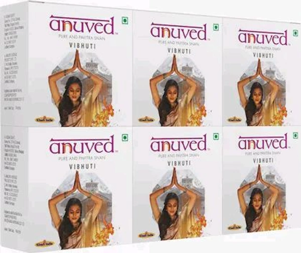 ANUVED Herbal Vibhuti Soap, 125g (Pack of 6)