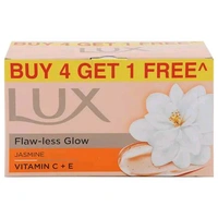 Lux Jasmine & Vitamin E Velvet Glow Skin Soap Bar 150 g (Buy 4 Get 1 Free)