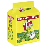 Vim Extra Anti Smell Pudina Dishwash Bar 190 g (Buy 4 Get 1 Free)