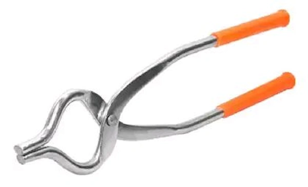 Kreyam's Sansi Plastic Red Hendal Chimta Pakkad Kitchen Items 25 cm Utility Tongs