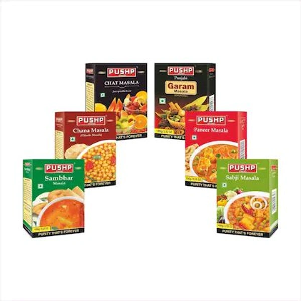 Pushp Brand Combo Pack 100g Each
