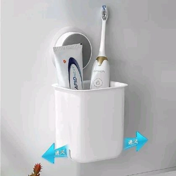 Varniraj Import & Export Household Item Bathroom Wall Mount Bathroom Set Squeezing Toothpaste Brush Holder/Wall Mounted Storage Adhesive Make Up Brush Custom Tooth Paste Holder Multipurpose Pack Of 1