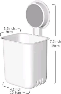 Varniraj Import & Export Household Item Bathroom Wall Mount Bathroom Set Squeezing Toothpaste Brush Holder/Wall Mounted Storage Adhesive Make Up Brush Custom Tooth Paste Holder Multipurpose Pack Of 1