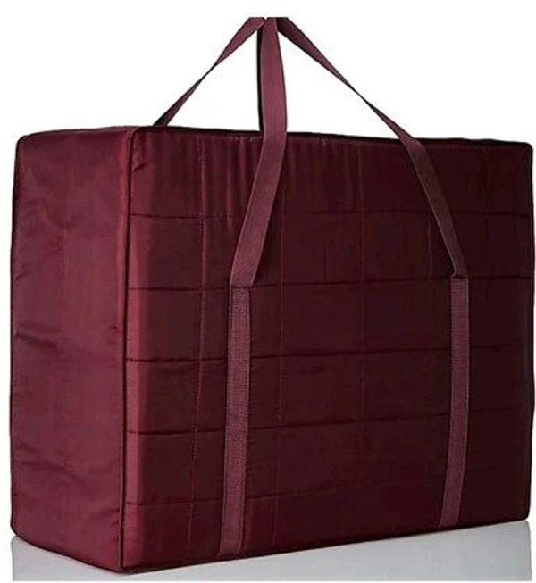 ShineLife Nylon Double Bed Blanket Bag Cover/Saree Bag/Household Storage Bag with Water Proof Dust Proof