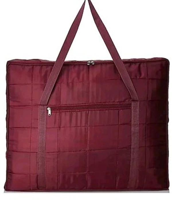 ShineLife Nylon Double Bed Blanket Bag Cover/Saree Bag/Household Storage Bag with Water Proof Dust Proof