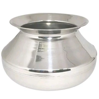 BH BARTAN HUB Stainless Steel Handi/Pongal Handi with Lid (3500 ML, Dishwasher Safe) Handi 3.5 L with Lid (Stainless Steel)