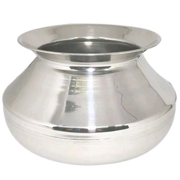 BH BARTAN HUB Stainless Steel Handi/Pongal Handi with Lid (3500 ML, Dishwasher Safe) Handi 3.5 L with Lid (Stainless Steel)