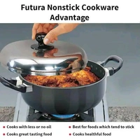 Hawkins Futura 3 Litre All Purpose Pan, Best Non Stick Pan with Stainless Steel Lid, Kitchen Pan, Black (NAP30)