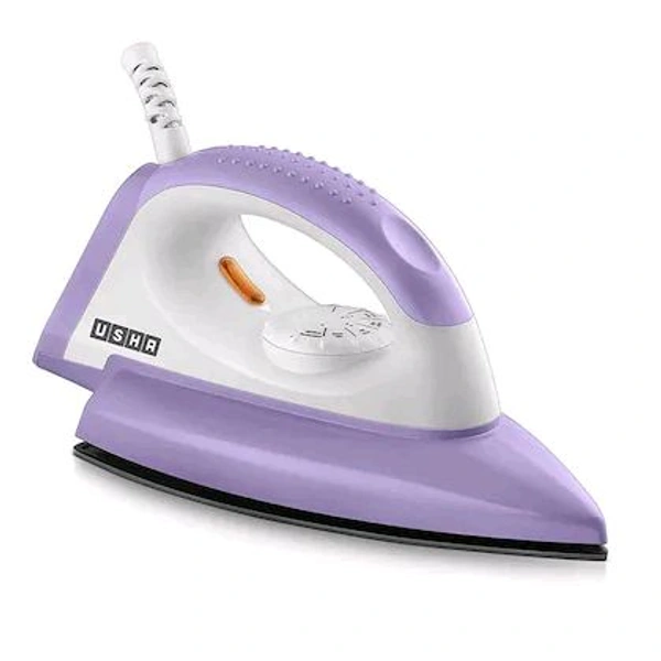 Usha Armor AR1100WB, 1100 Watts, Dry Iron, Lightweight Body, Non-stick Soleplate, Overheat Safety Protection, Purple
