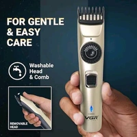 VGR V-031 Professional Hair Trimmer Runtime: 90 min Trimmer for Men (Beige)