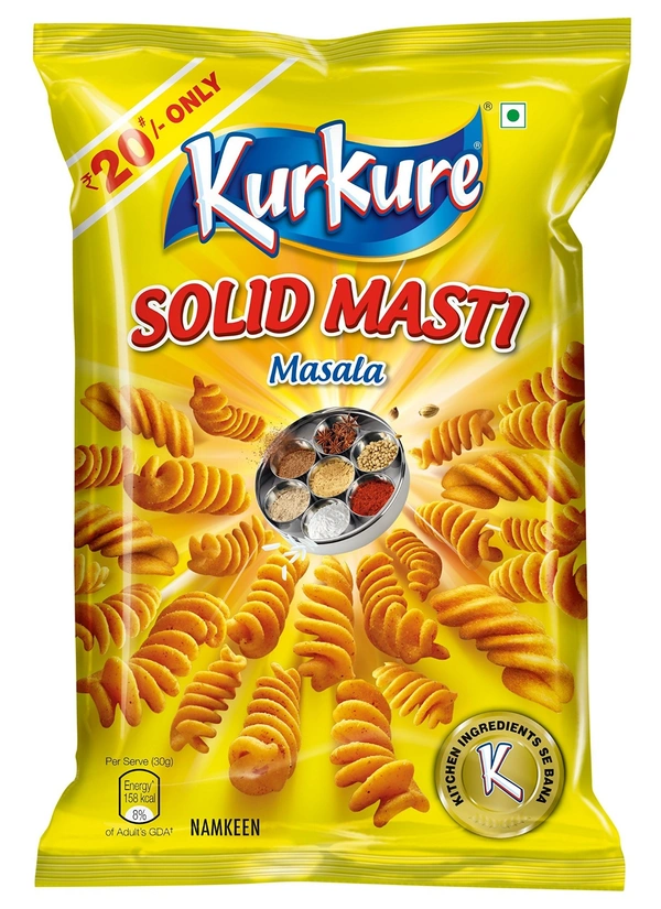 Kurkure  Solid Masti Masala Twisteez - 61gm