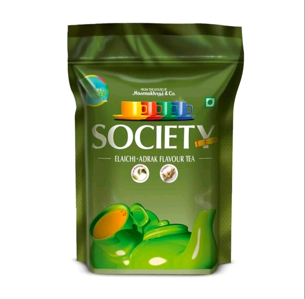 Society Elaichi Adrak Chai | Society Tea | Ginger & Cardamom | Refreshing & Tasteful | 250 g | Pack of 1 - 250gm