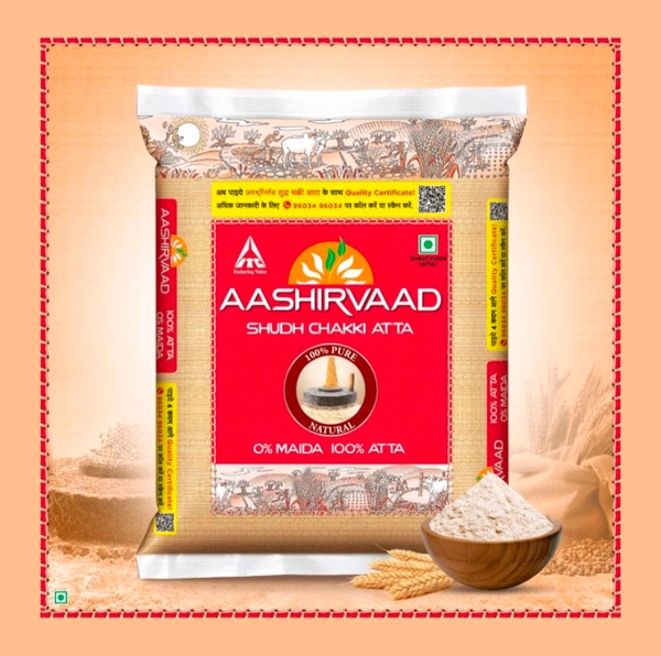 Aashirvaad Shudh Chakki Atta (100% Atta, 0% Maida) (10 kg) - 10.Kg
