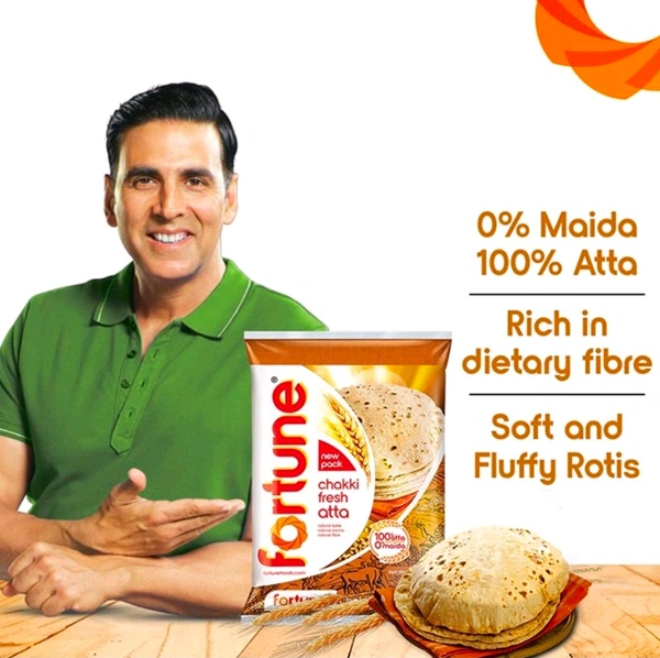 Fortune Chakki Fresh (100% Atta, 0% Maida) Atta (10 kg) - 10.kg