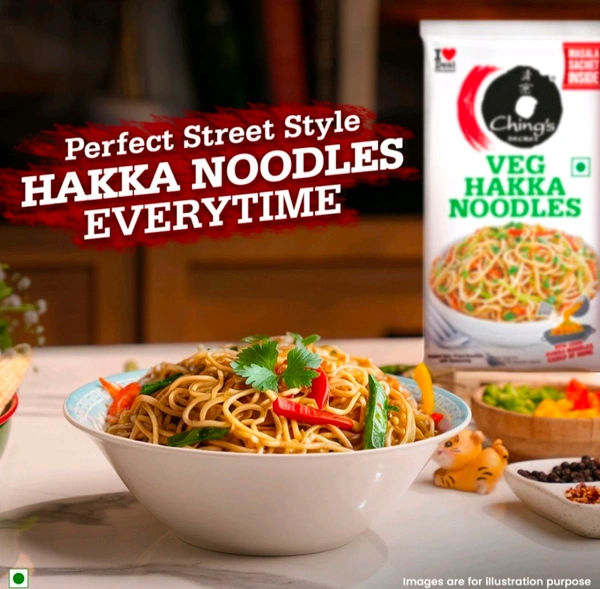 Ching's Secret Veg Hakka Noodles with Masala (140g) - 140g
