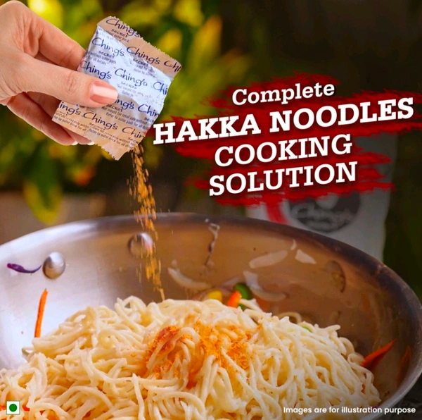 Ching's Secret Veg Hakka Noodles with Masala (140g) - 140g