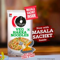 Ching's Secret Veg Hakka Noodles with Masala (140g) - 140g