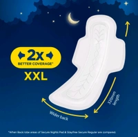 Stayfree Secure Nights Sanitary Pads - Pack of 1 - 40 Units