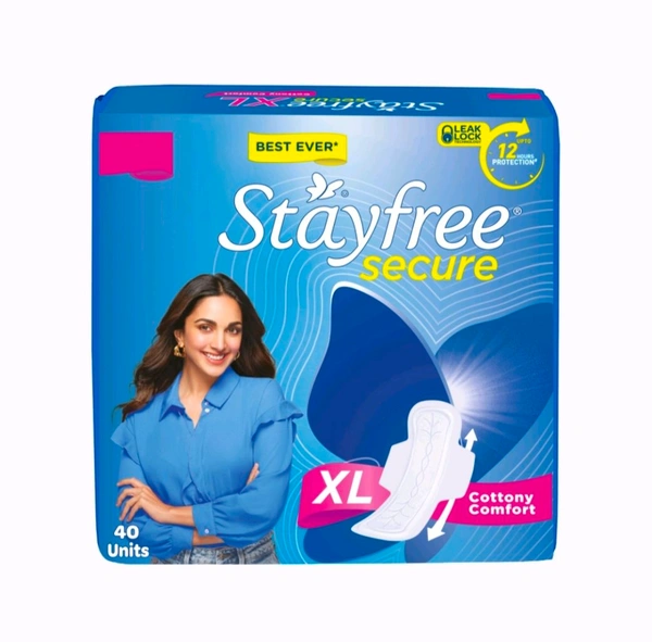Stayfree Secure Cottony Comfort Sanitary Pads - 40.Pc