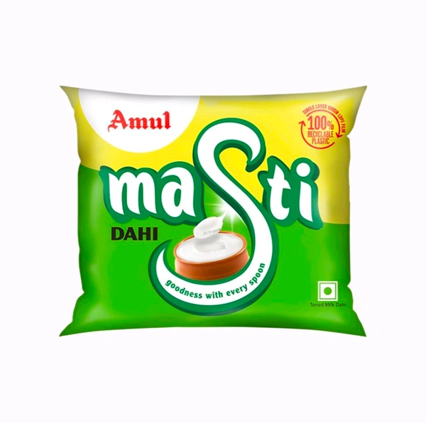 Amul Masti Pouch Curd - 390g