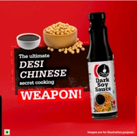 Ching's Secret Dark Soy Sauce Rich, Brown and Zesty + Red Chilli Sauce, Bold, Fiery & Aromatic + Green Chilli Sauce + Chilli Vinegar Combo - 210 g + 200 g + 190 g + 170 ml