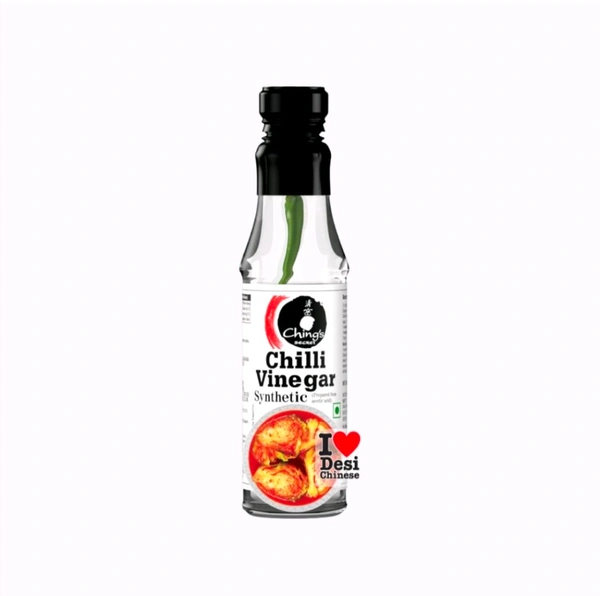 Ching's Secret White Chilli Vinegar with Green Jwala Chilli - 170.ml