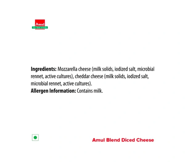 Amul Blend Diced Cheese - 200g
