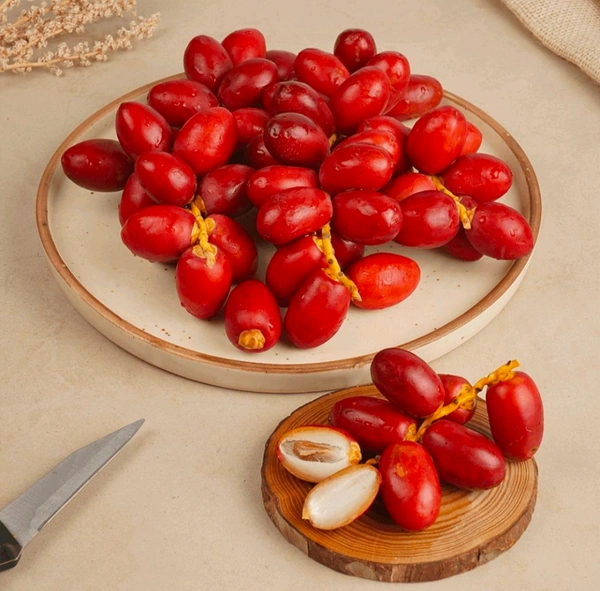 Fresh Red Dates (Laal Khajur) - 200gm