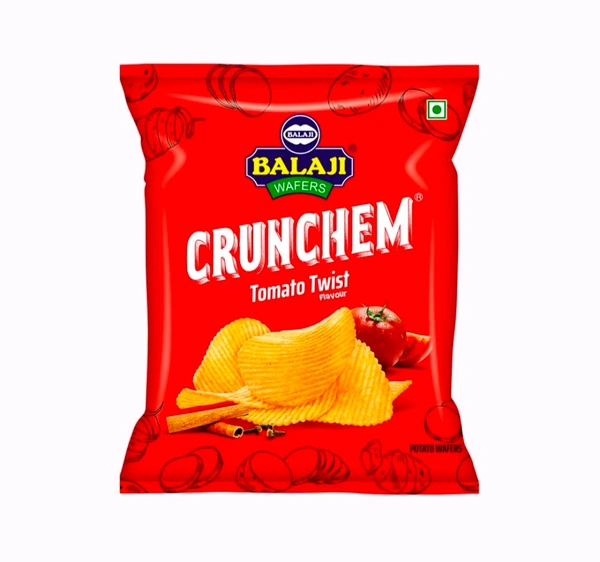 Balaji Crunchem Tomato Twist Wafers - 135g